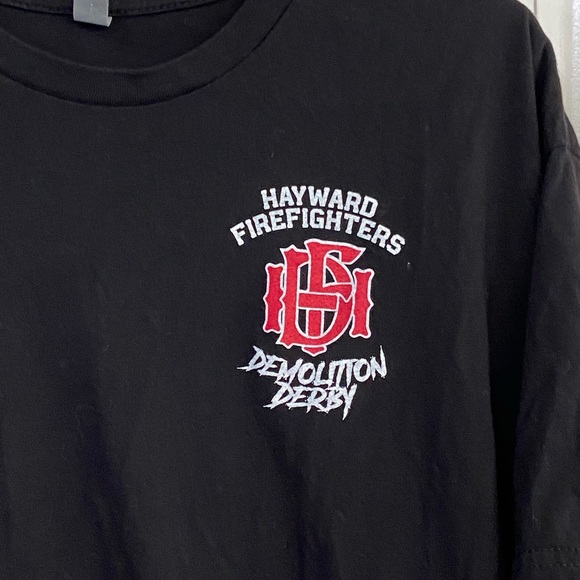 High End Hayward CA Firefighters 1909 Clown Skull Men’s XL T-Shirt MINTY - Picture 4 of 5